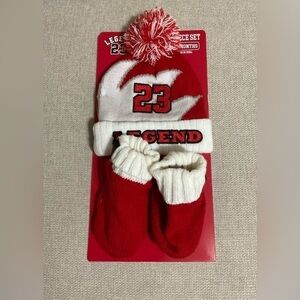 Legend 23 Baby Beanie and Bootie Set